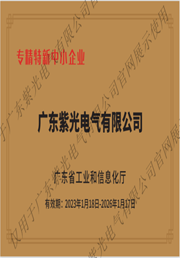 專(zhuān)精特新中小企業(yè)證書(shū)